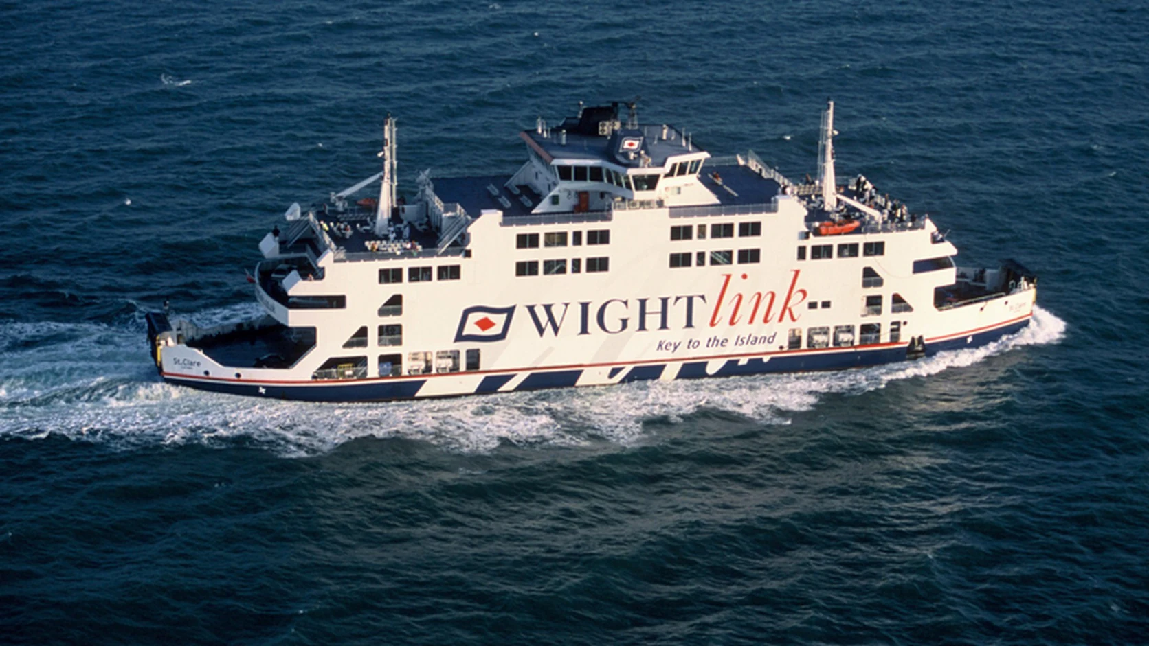 Wightlink St Clare als Autofähre auf dem Solent