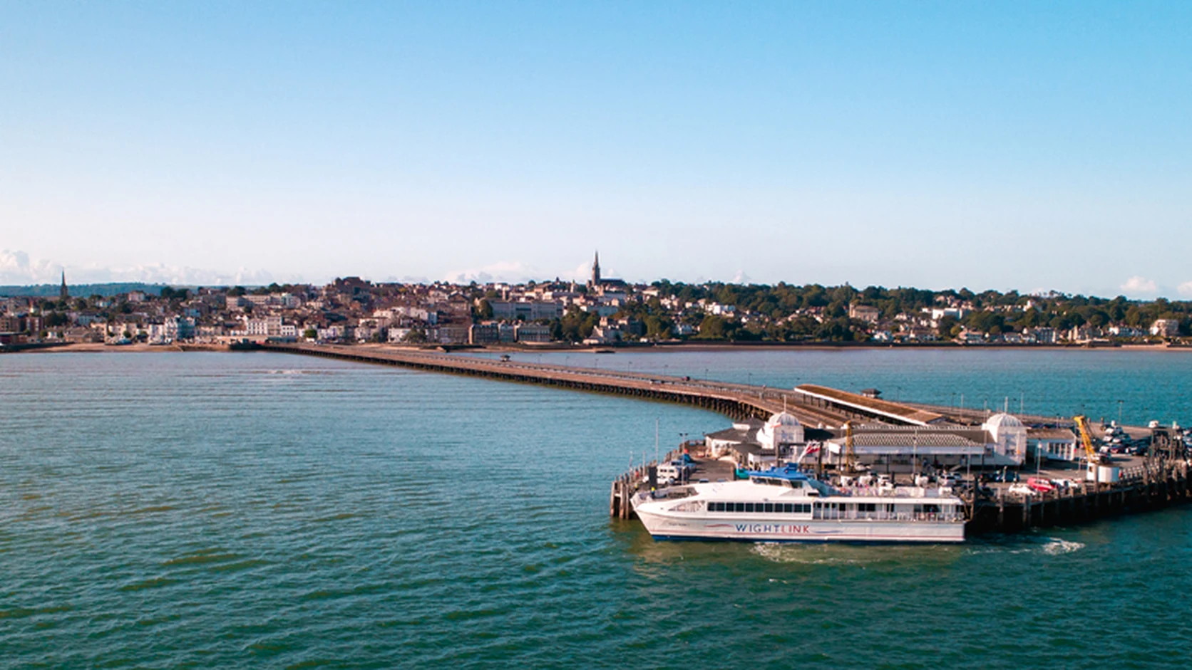 Wightlink FastCat auf der Verbindung Ryde Pier Head