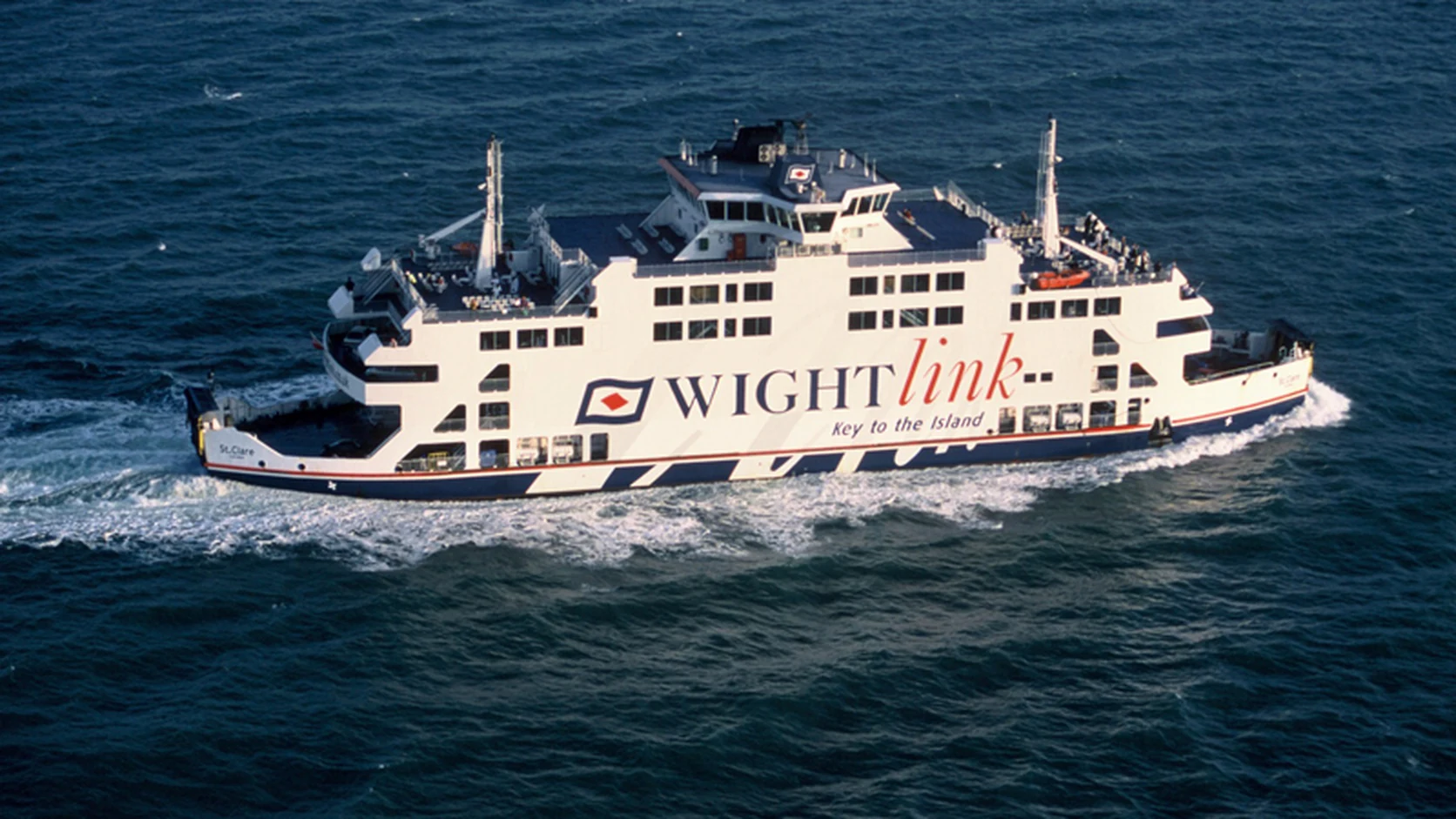 St Clare Wightlink Fähre auf See